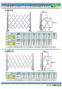 キャスターゲート-Y-Gタイプのカタログ表紙イメージ